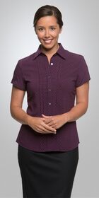 Ladies Short Sleeve City Stretch Spot Shirt 