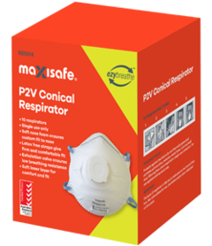 Maxisafe P2 Valved Conical Respirator