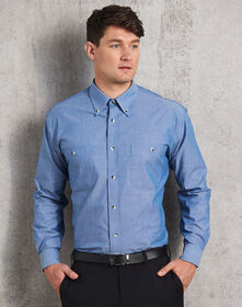 Men's Long Sleeve Chambray Shirt