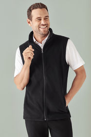 Mens Plain Micro Fleece Vest