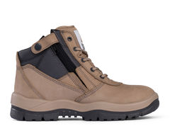 Mongrel Zipsider Safety Boot   Stone