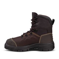 Oliver 150mm Brown Lace Up Safety Boot 