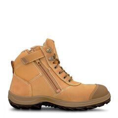 Oliver Wheat Zip Sided Ankle Safety Boot