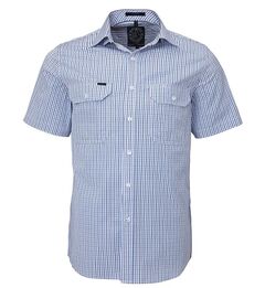 Pilbara Men's Short Sleeve Checked Shirt