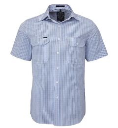 Pilbara Menand39s Short Sleeve Checked Shirt