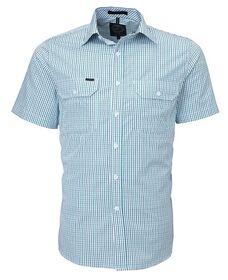 Pilbara Menand39s Short Sleeve Checked Shirt