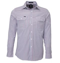 Pilbara Men's Long Sleeve Checked Shirt 