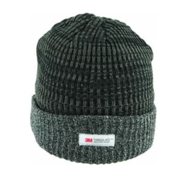 Rib Knit Beanie with Contrast Cuff