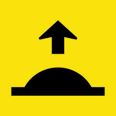 Road Hump Ahead Sign