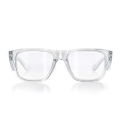 SafeStyle Fusions Clear Frame Clear Lens Safety Glasses