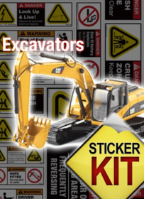 Standard Excavator Sticker Kit