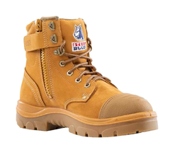 Steel Blue Argyle Zip Bump Cap Safety Boot