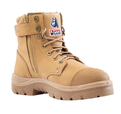 Steel Blue Argyle Zip Bump Cap Safety Boot