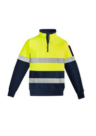 Syzmik Hi Vis 14 Zip Pullover   Hoop Taped