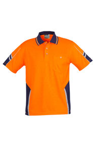 Syzmik Mens Hi Vis Squad SS Polo