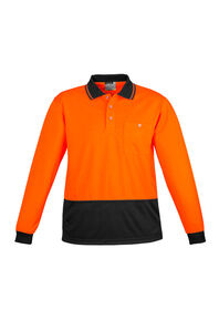 Syzmik Unisex Hi-Vis Basic Spliced LS Polo