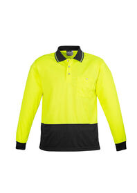 Syzmik Unisex Hi Vis Basic Spliced LS Polo