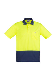 Syzmik Unisex Hi Vis Basic Spliced SS Polo