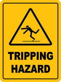 Tripping Hazard Sign