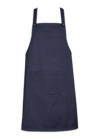 A dark blue Urban Bib Apron