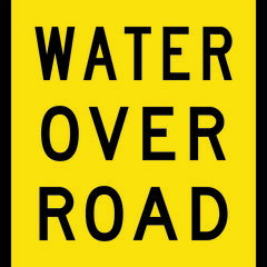 Water Over Road Sign