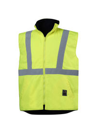 An Yellow High Visibility Waterproof Vest